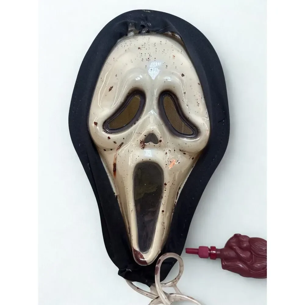 Ghostface Scream Mask Horror Movie Prop Vintage Pump Blood FX Collector Item